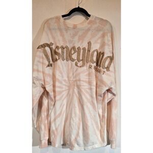 Disneyland Resort Tie Dye Sweatshirt Peach And White